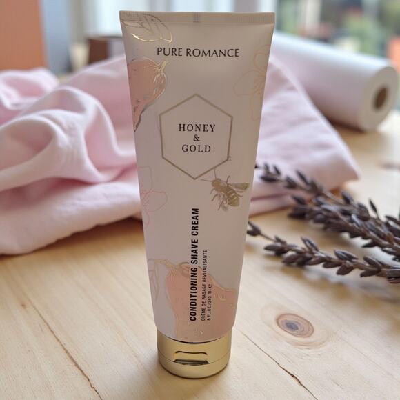 Pure Romance - Coochy Honey & Gold Conditioning Shave Cream NEW- Discontinued - Picture 1 of 8